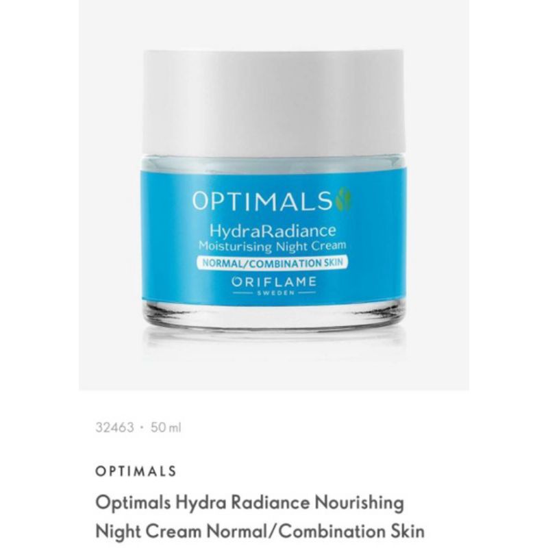 Optimals Hydra Radiance Day Cream/ Night Cream/Toner/ Gel Wash/ Serum/ Eye Cream