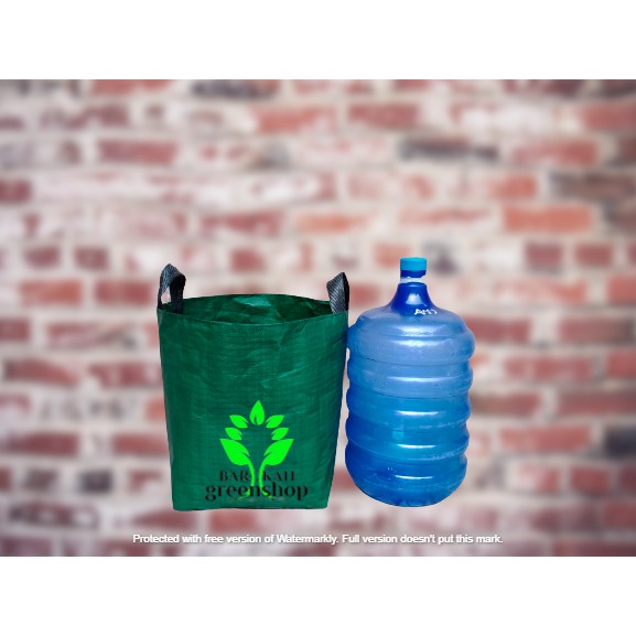 PLANTER BAG TEBAL 50 liter hijau - pot - media tanam