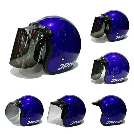 Helm JPN Retro Candy Blue glossy original