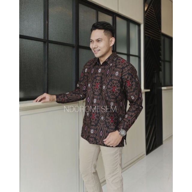 Baju Batik Premium Terbaru Batik Warna Hitam Batik Pria Lengan Panjang Batik Eksklusif Panjang Hitam