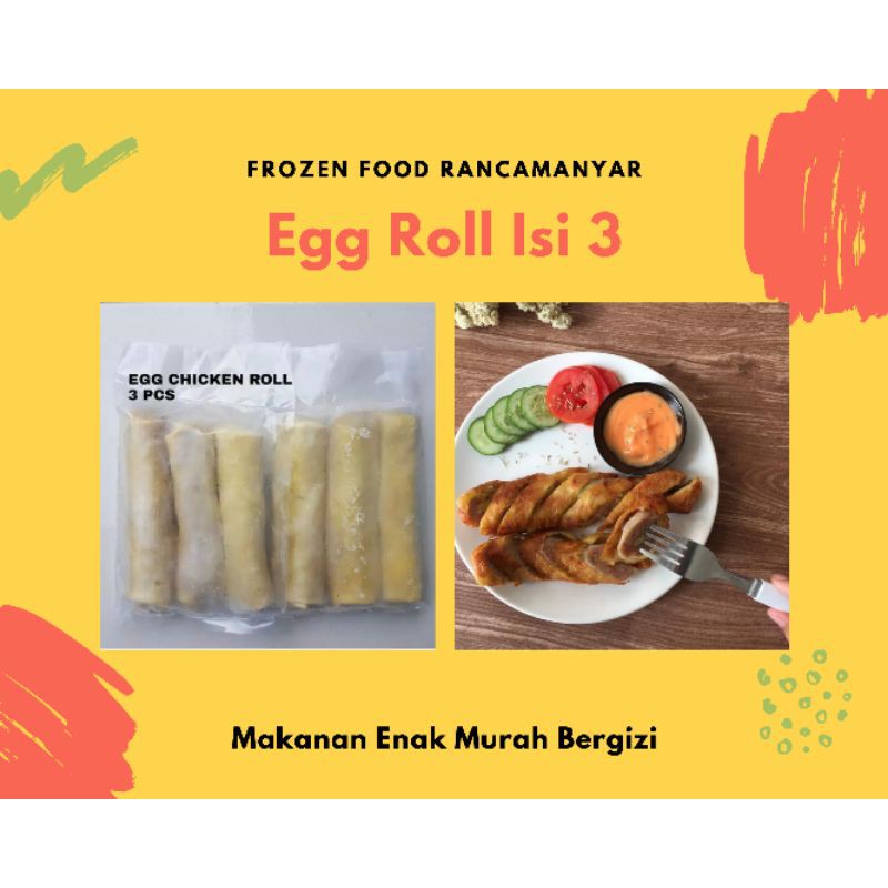 

Frozen Bento Egg Chicken Roll Ala Ho*ben/ Egg Roll 3 Lonjor/Nugget Bento Ayam