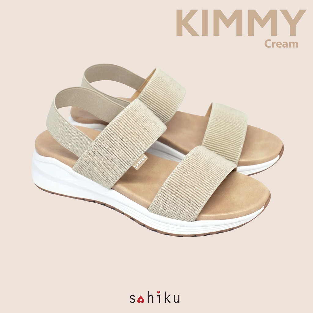 KIMMY- Sahiku Sandal Sporty Casual Sandal Wanita Sepatu Sandal Wanita Sandal Santai Elastik Lebaran-2
