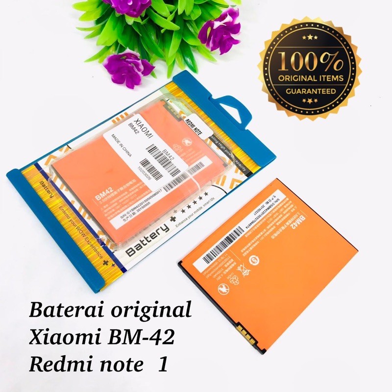 PROMO BATERAI BM42 ORIGINAL XIAOMI REDMI NOTE 1 BM-42 DOUBLE IC FULL CAPACITY