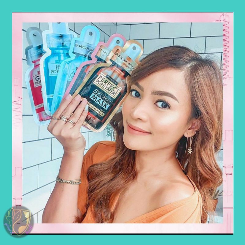 Rojukiss serum sheet mask pore expert masker wajah murah BPOM