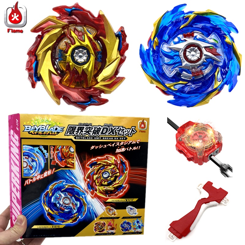 Superking Beyblade Burst B-174 LIMIT BREAK DX w/ Ruler Launcher Wired Sparking