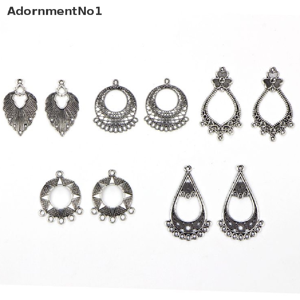 (AdornmentNo1) 20pcs / Set Liontin Bentuk Campur Gaya Vintage Warna Silver Untuk DIY Perhiasan