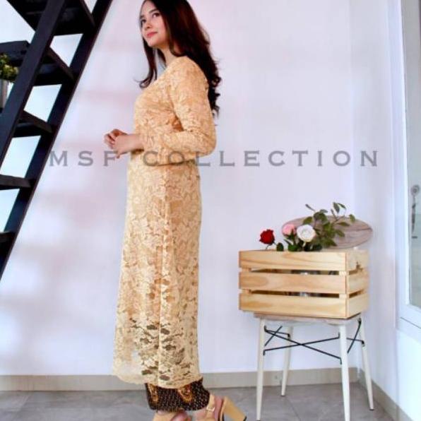 ✿ KEBAYA BROKAT KURUNG /TUNIK BRUKAT /KEBAYA SET ROK PLISKET /KEBAYA TUNIK HITAM /KEBAYA ➨