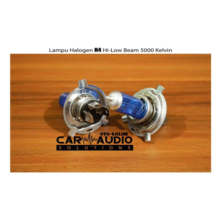 Lampu Halogen Mobil H4 Hi-Low Beam 5000K