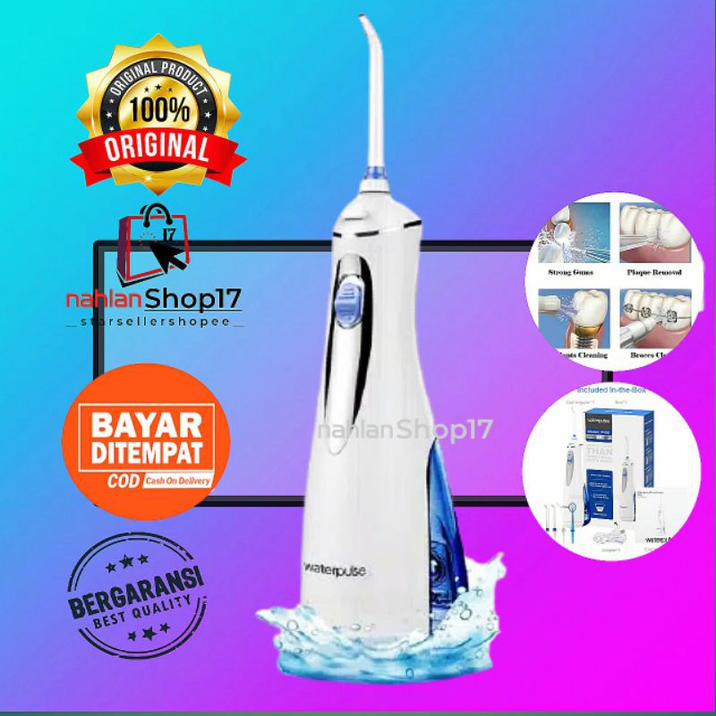 WATERPULSE WATER JET PICK FLOSSER TEETH TOOTH V400 / WATERPULSE DENTAL FLOSSER  PEMBERSIH GIGI V 400 plus