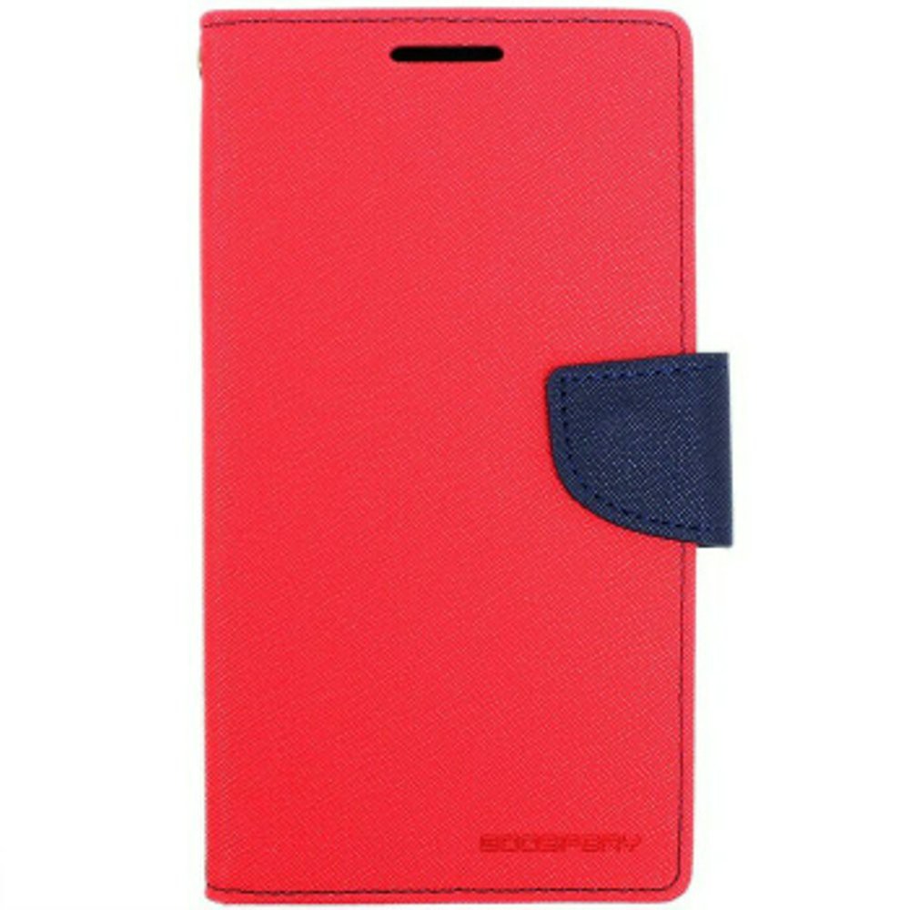 GROSIR ACCESORIES HP Mercury Goospery Fancy Diary for Samsung Galaxy Note 3 Case - Red Navy