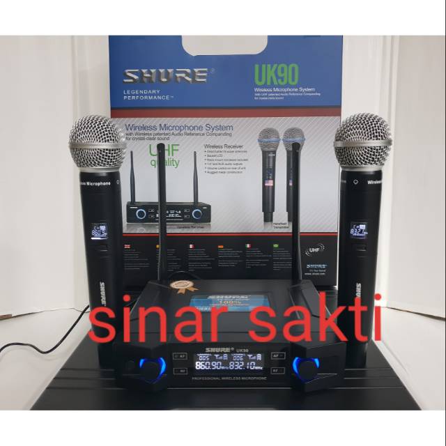 MIC WIRELESS SHURE UK90/UK 90 FREE KOPER ( HANDHELD )