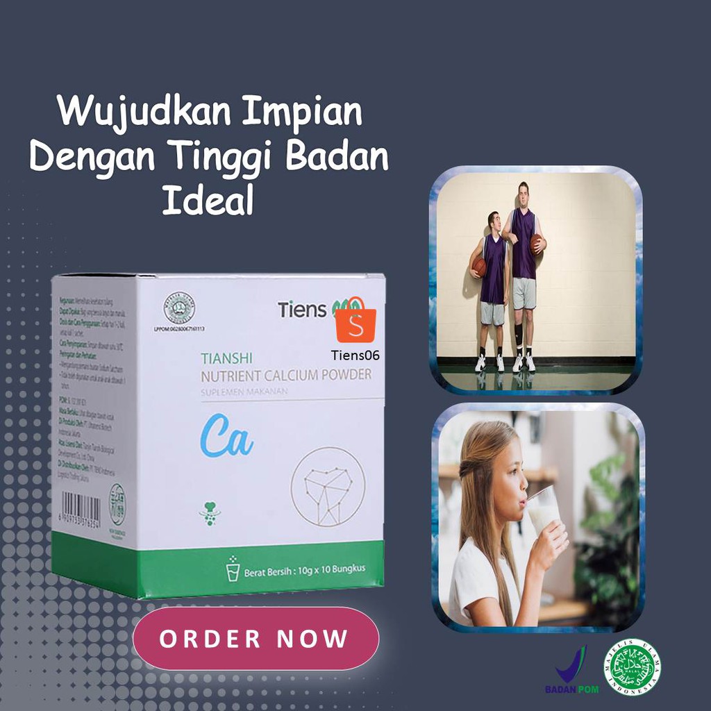 

Susu Peninggi Badan Tianshi Nutrient Calcium Powder Susu Bubuk Tulang Nhcp