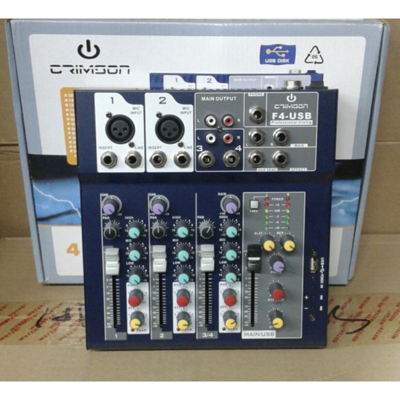 mixer CRIMSON 4 channel F 4 USB / F4 USB (ORIGINAL)