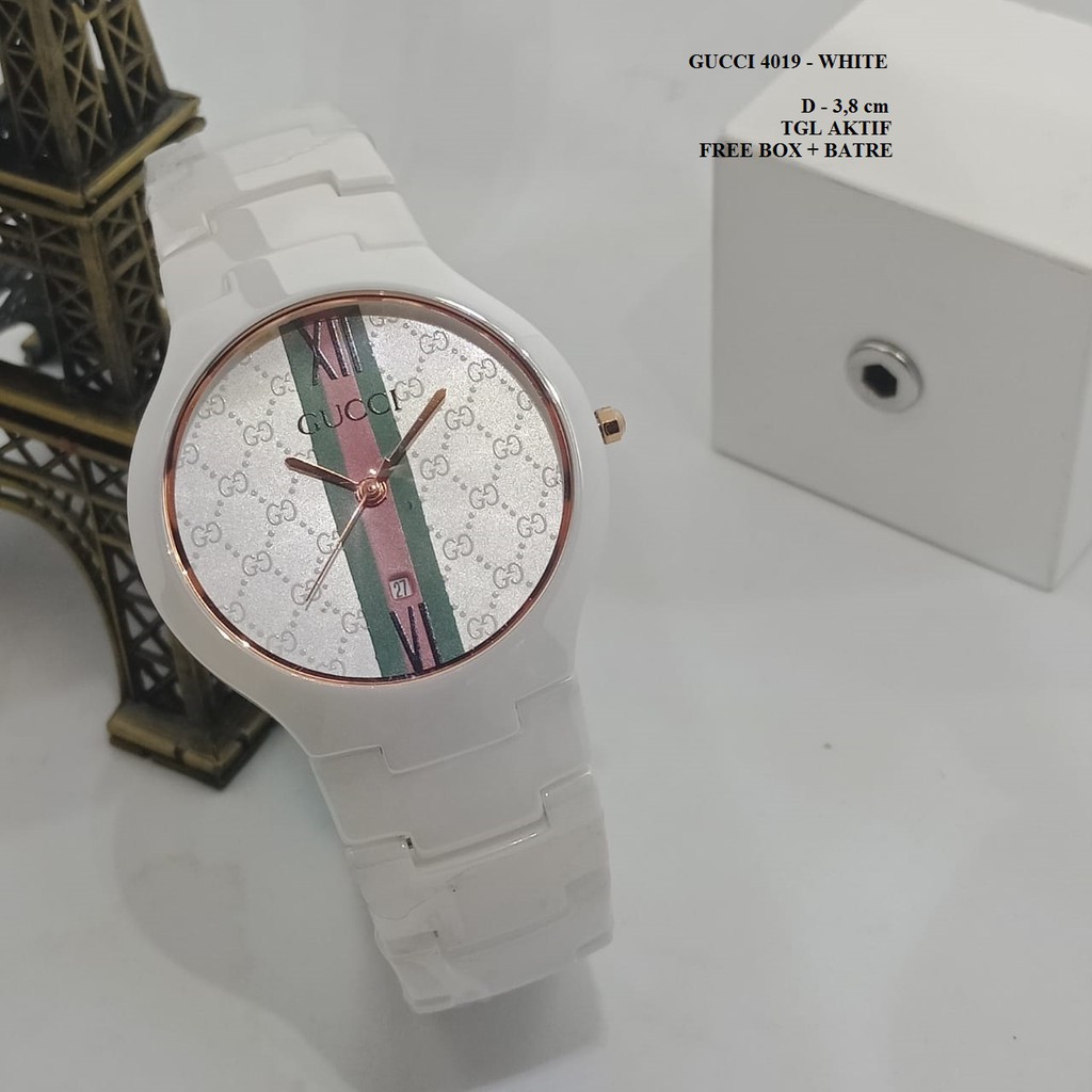 JAM TANGAN KERAMIK JAM GUCCI KERAMIK JAM CEWEK WANITA 4019Y