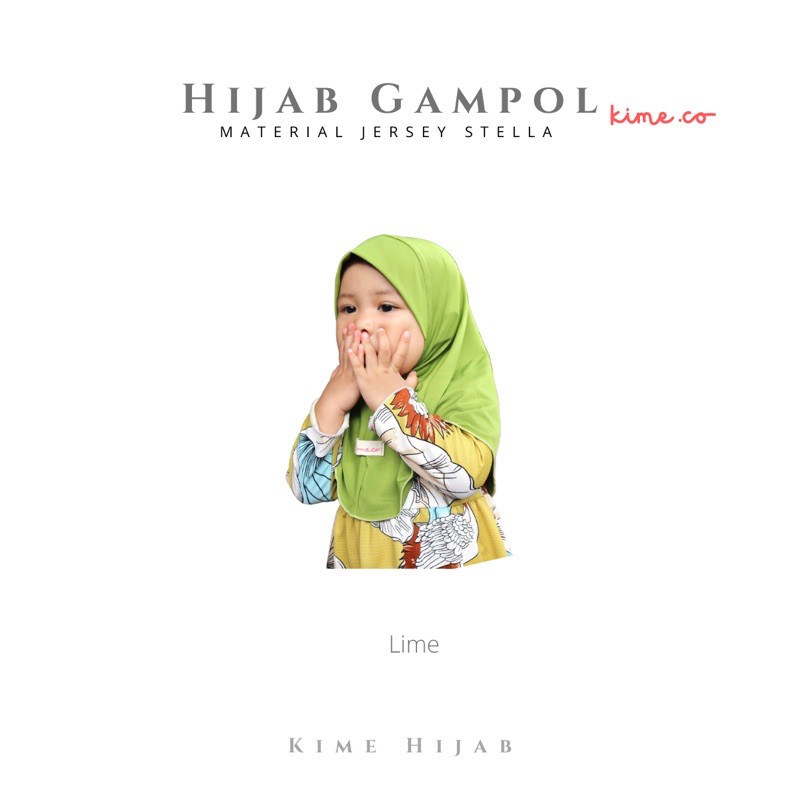 Hijab Anak Murah Syari Polos Hijab Gampol, by kimehijab