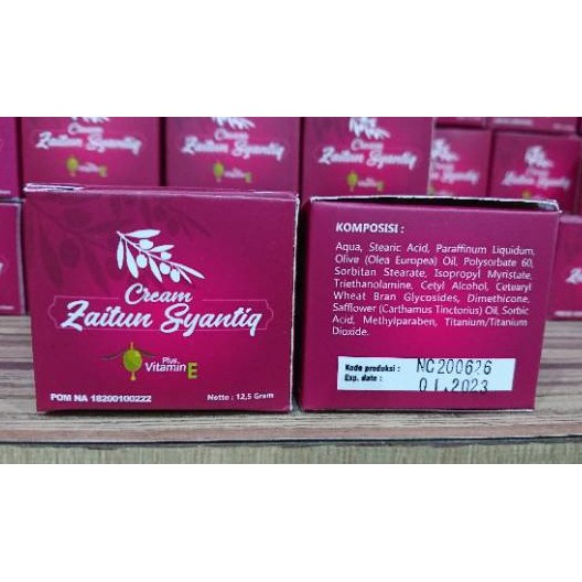 CREAM ZAITUN SYANTIQ PLUS VITAMIN