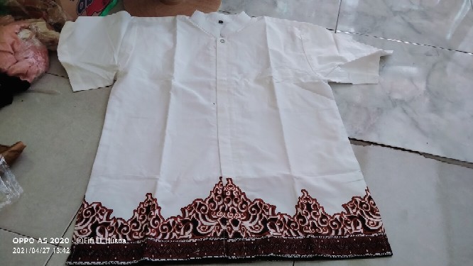 Baju Koko Batik Celana Sarung Batik Solo Modern Lengan Panjang. Pendek
