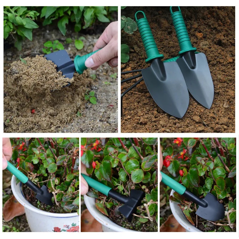 Set Gardening Alat Berkebun isi 10 Pcs Warna  Garpu Kebun Gunting Tanaman Sekop Berkebun