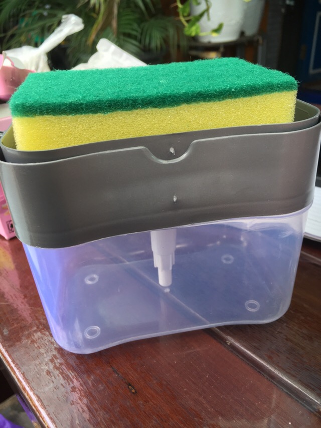 Soap Pumpholder Spons Dispenser Sabun Peralatan Dapur