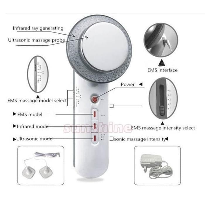 Pelangsing Badan Electric Body Slimming Massage Machine 3in1Ultrasonic