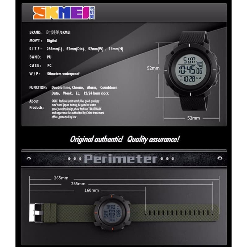 Jam Tangan Pria / SKMEI 1213 Men Big Dial Digital / Jam Tangan Digital Original / SKMEI