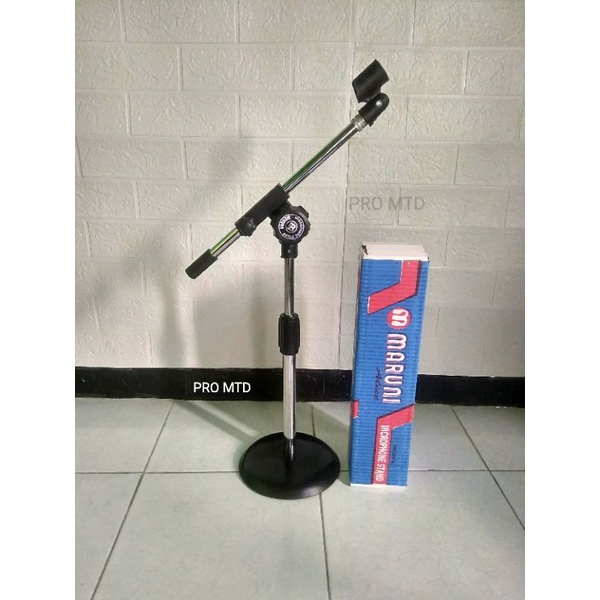 Stand Mic Pendek Kaki Besi Bulat