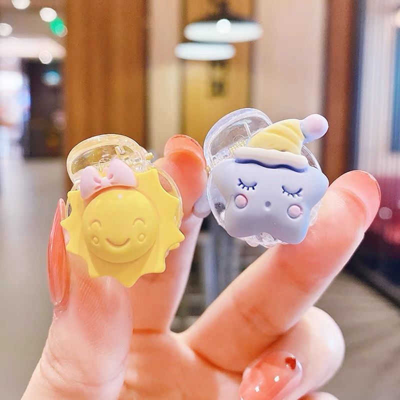 Lucu Anak-anak Korea Kartun Menangkap Jepit Rambut Mini Rainbow Cloud Girl Hiasan Kepala