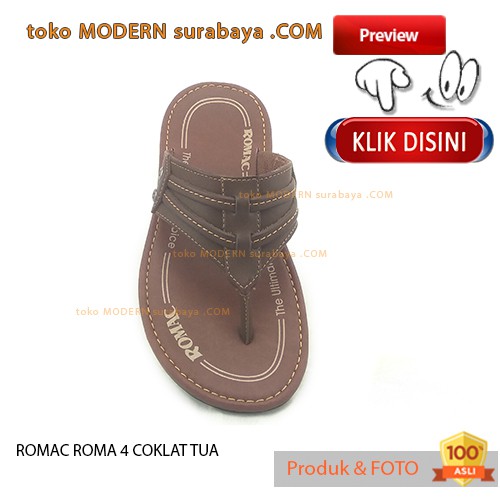 ROMAC ROMA 4 COKLAT TUA sandal pria casual sandal jepit