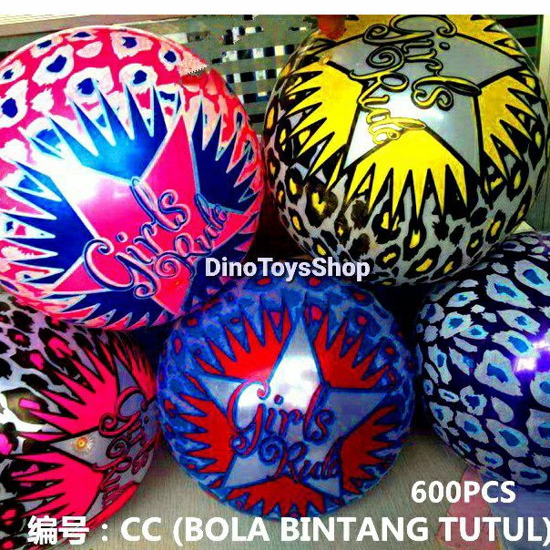 Jual Mainan Bola Karet Model Bintang Tutul Diameter 20 Cm Shopee Indonesia 5088