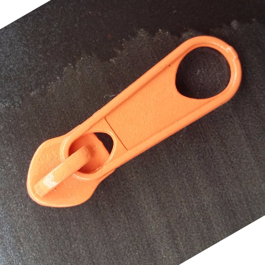 Kepala resleting tas polos no. 5 Orange - Besi