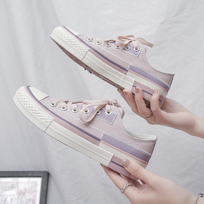 Sepatu Wanita Sepatu Cewek Sneakers Tali Kanvas Model Terbaru Produk Terlaris 2021 Trendy dan Elegan