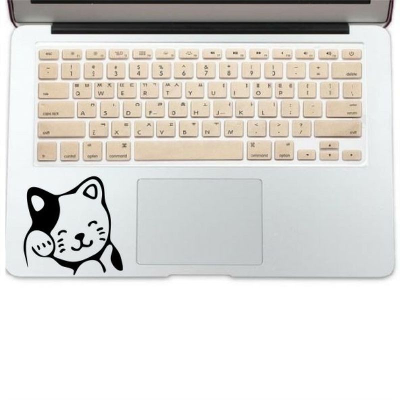 stiker cutting kucing bisa ditempel di laptop motor mobil