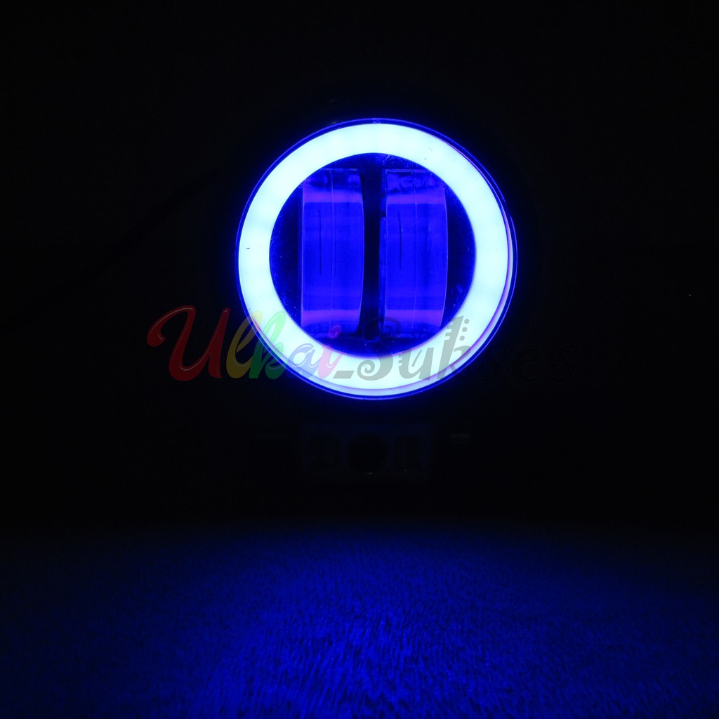Lampu Tembak LED cwl 2 Mata Daymaker Bulat Angel Aye Flat Murah Laris