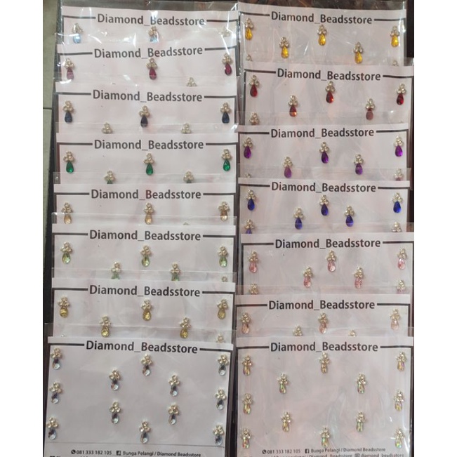 Partenzil Payet Rangkai Leher Premium Payet Rangkai Tabur Payet Kristal Jahit