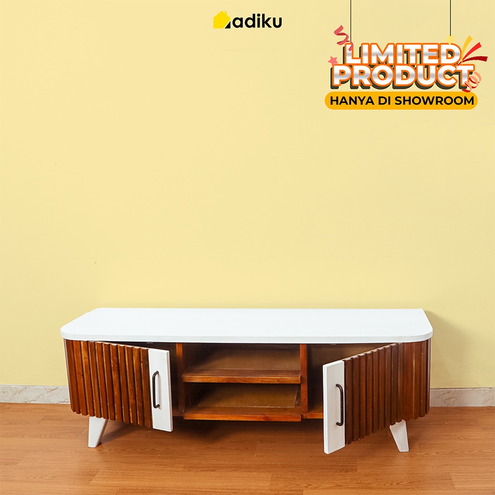 ADIKU.ID Osaka Meja TV Minimalis Warna Putih  - TV Cabinet