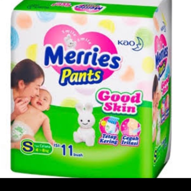MERRIES Popok Pants Good Skin S11 | M9 | L8 | XL7 / Popok Celana Sekali Pakai