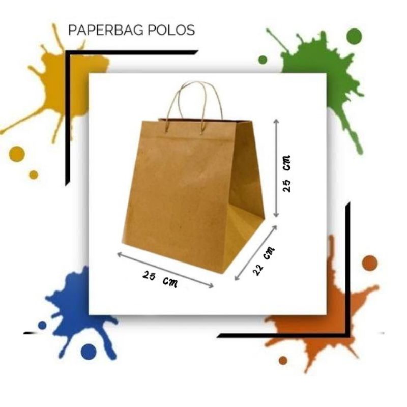 

paperbag kotak nasi ukuran 25x22x25