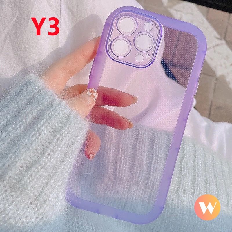 Soft Case Pelindung Lensa Bahan TPU Warna Permen Macaron Fluorescent Tahan Kotor Untuk IPhone XR Xs Max X 11 12 Pro Max