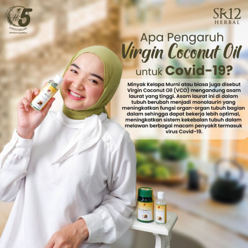 VCO OIL SR12 VICO VIRGIN COCONUT OIL 60 100 250 ml Kapsul MINYAK KELAPA MURNI PREMIUM