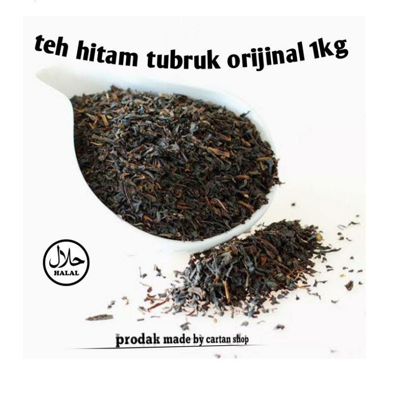 

Teh hitam Blacktea tubruk organik murah1kg