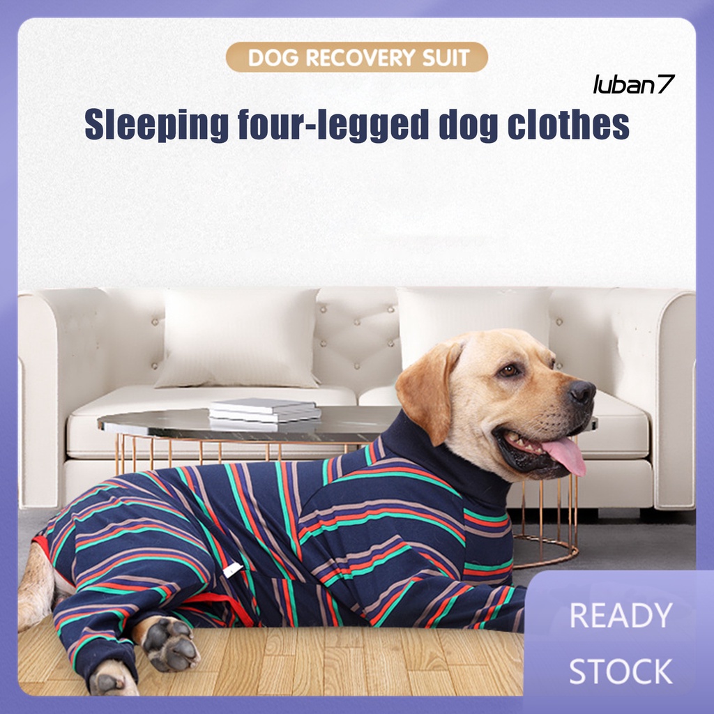 Luba Dog Weaning Suit Elastic Wound Recovery Cotton Four Legged Pet Postpartum Cloth Bodysuit For Puppy Shopee Indonesia