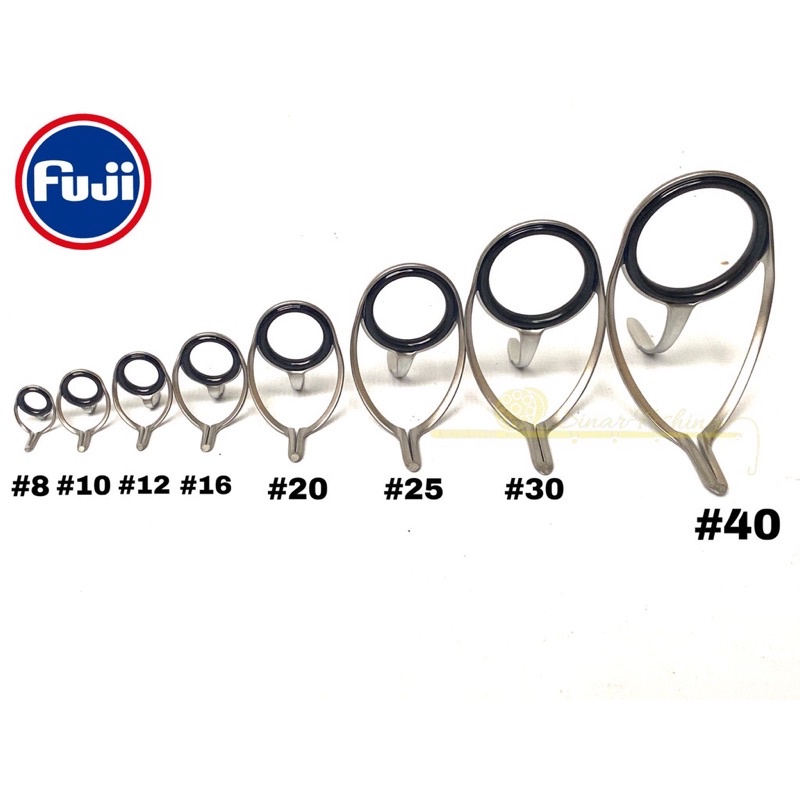 Set Kolongan Fuji Kaki 2 Ring Guide Fuji Original Warna Hitam dan Silver