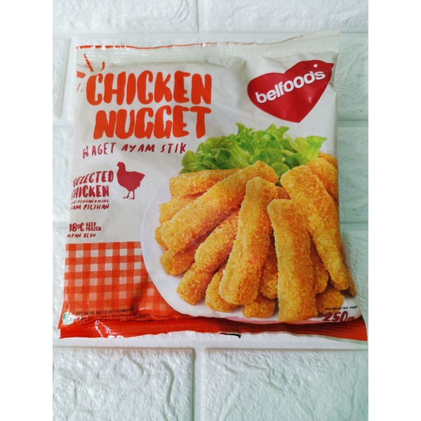 

BELFOODS FAVOURITE CHICKEN NUGGET STIKIE 500GR NUGET NAGET STIK