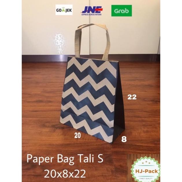 

(TERLARIS) Terbaru! Paperbag Paper Bag Tas Kertas Garis 19x8x22 Goodie Bag