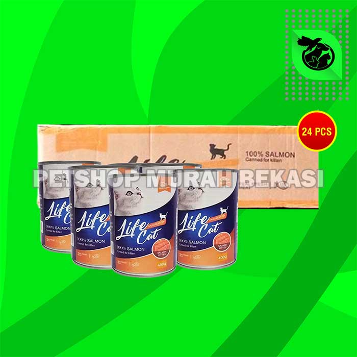 Makanan Basah Kucing Wet Food Kaleng Life Cat Grosir Dus 24 PCS 400GR