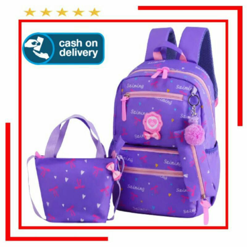 Tas Sekolah Anak Perempuan/Sd -Smp -Backpack Ransel Wanita-DnR-01