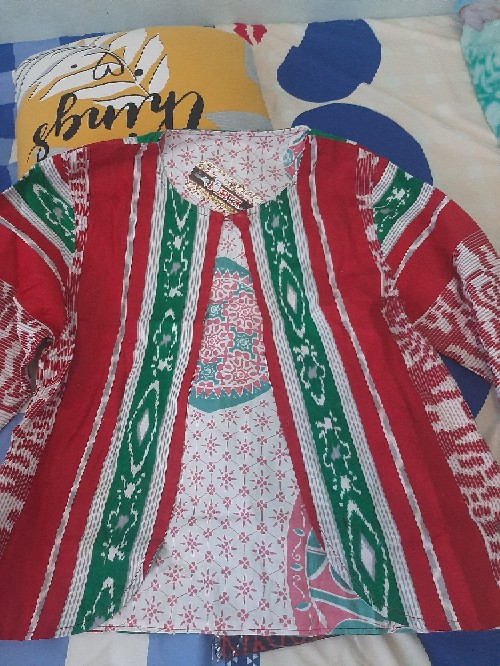 Batik Wanita Asj Sa Hrb026 Kenongo Kemeja Tosca Pendek