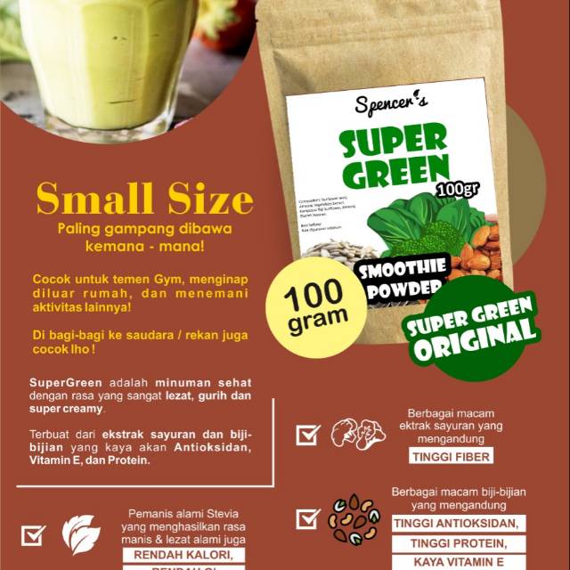 

[BONUS MASKER] Spencer SuperGreen 100 gram