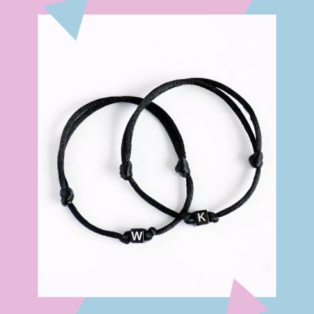 Gelang Nama Gelang Huruf Gelang Inisial Gelang Gembok Gelang Kunci Gelang Hitam