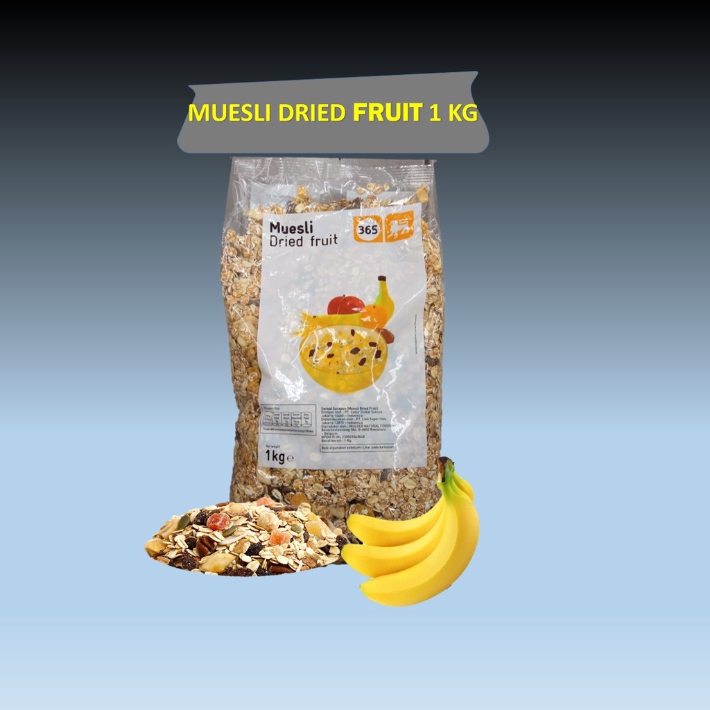 

Oatmeal Muesli Cereal Gandum 1000 g